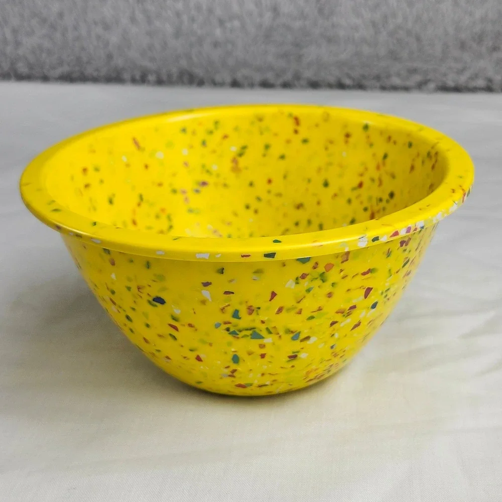 Zak Designs Yellow Confetti Melamine Bowl 5.5
